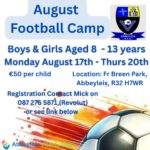 August Football Camp - Abbeyleix AFC
