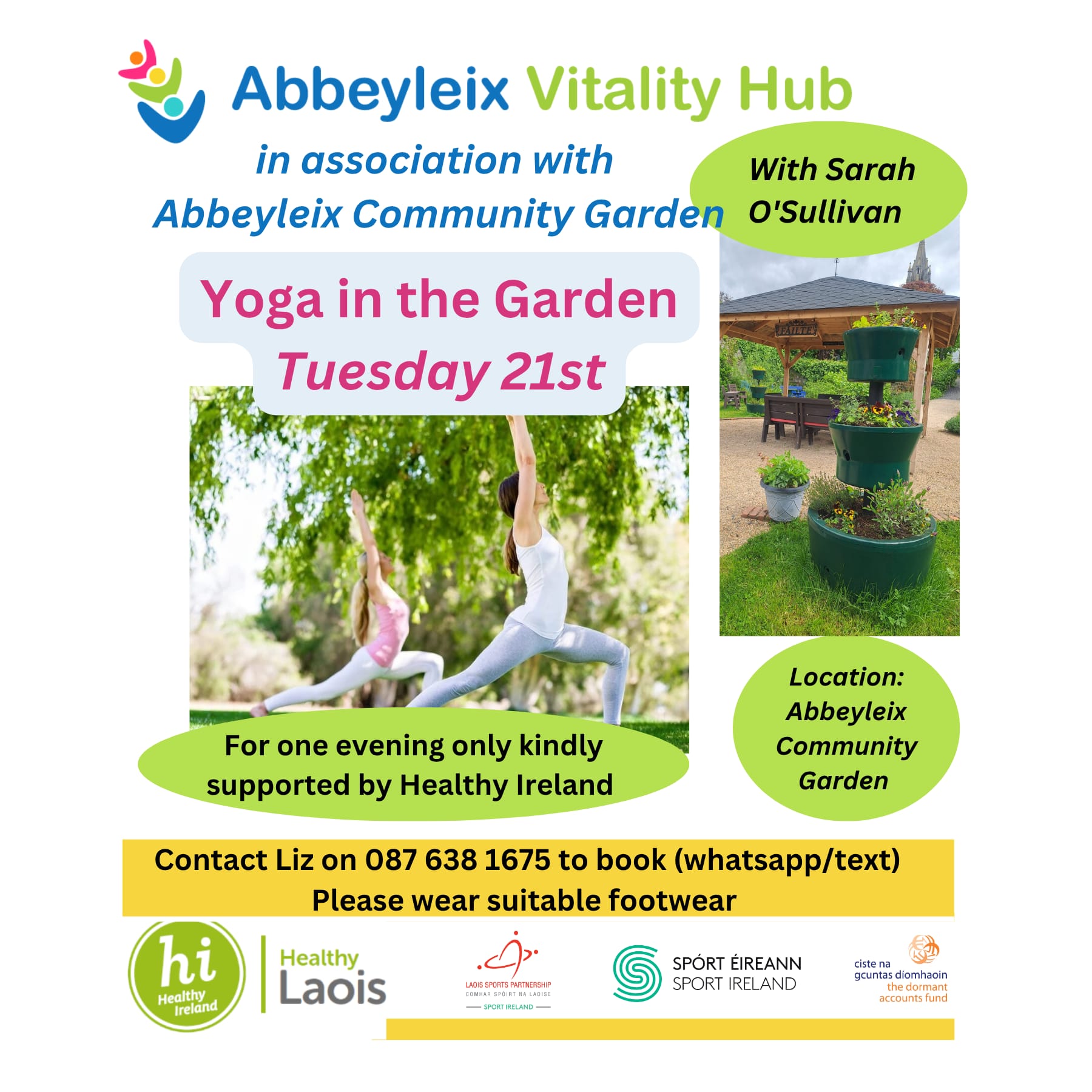 Yoga in the Garden in association with the Abbeyleix Community Garden