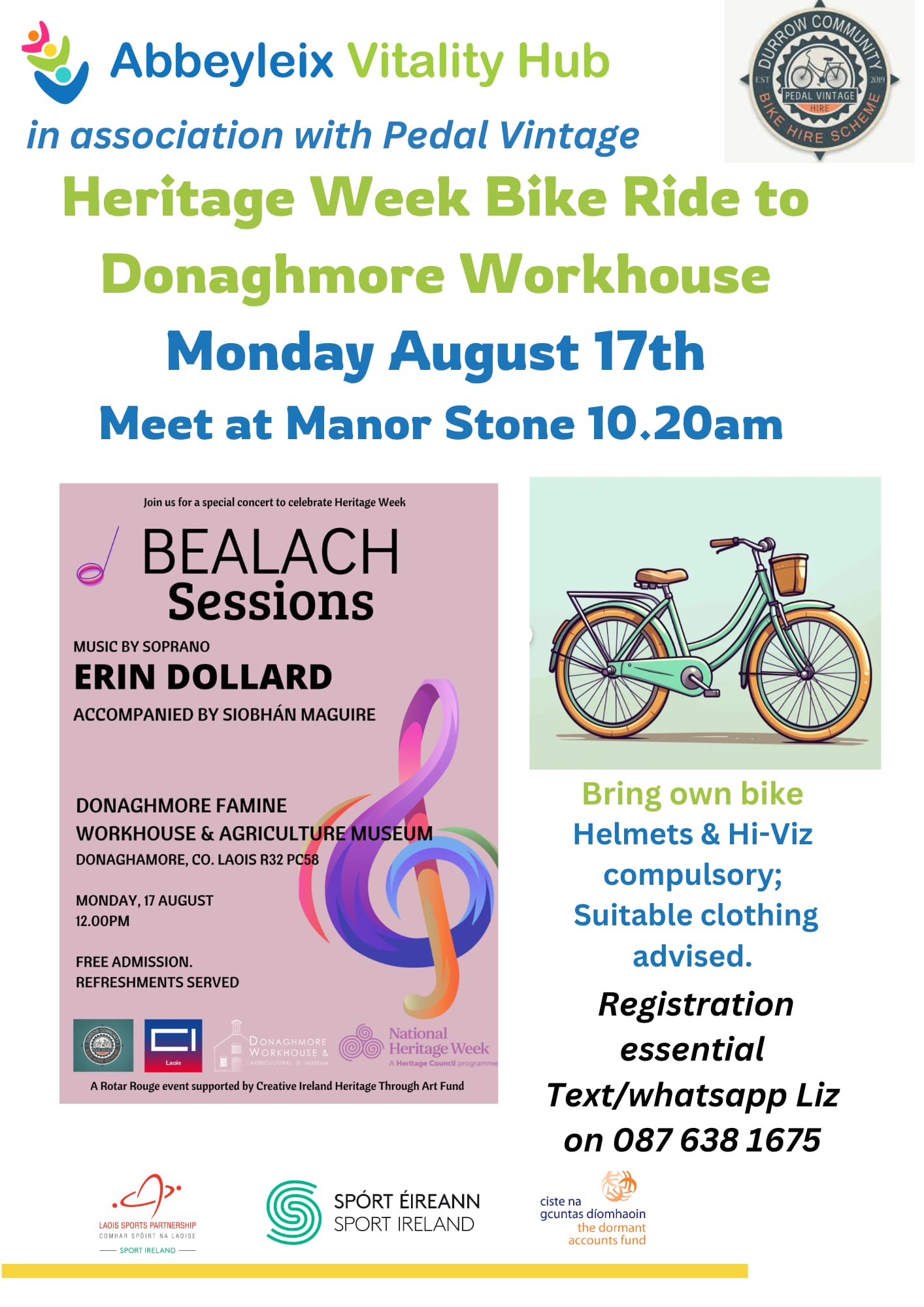 Bike Ride with Pedal Vintage - Monday Heritage Week Event